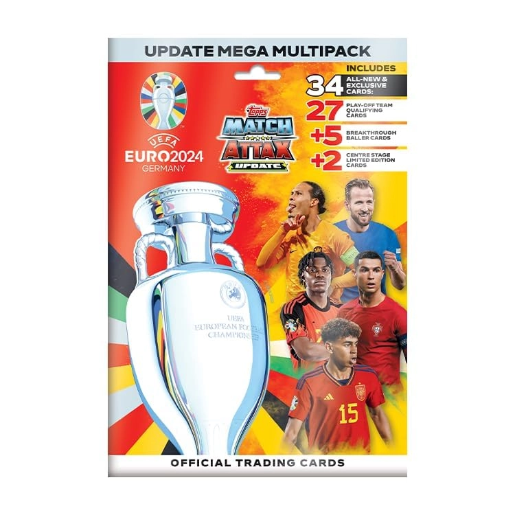 Euro 2024 Match Attax - 32pcs + 2pcs Limited Edition