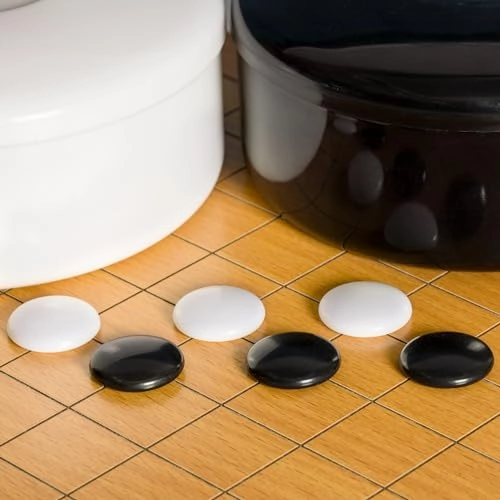 Go Game Set - 9x9 playing field Melamine stones