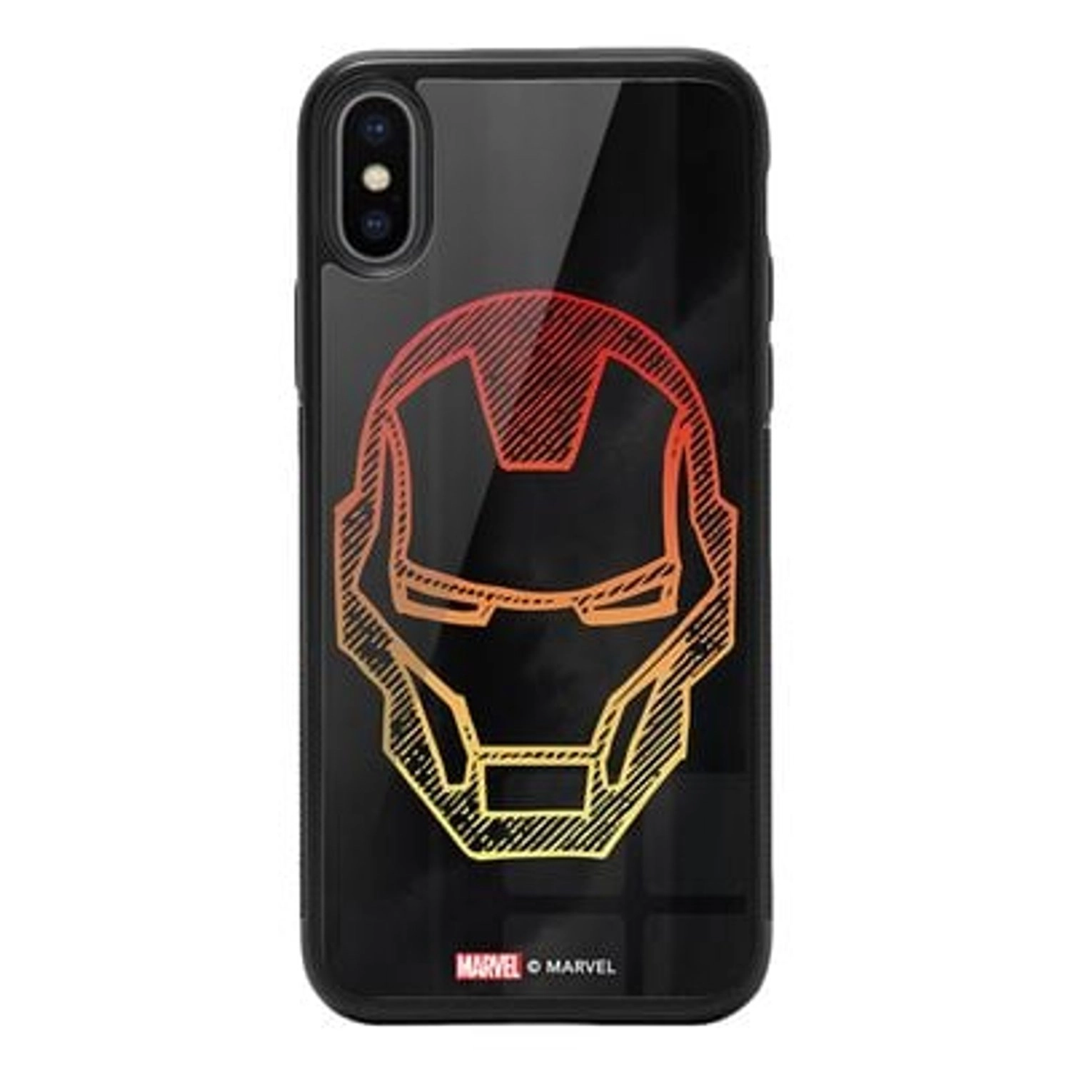 iPhone Xs Max Cover - TPU Bumper Case + Tempered Glass Back Back Case