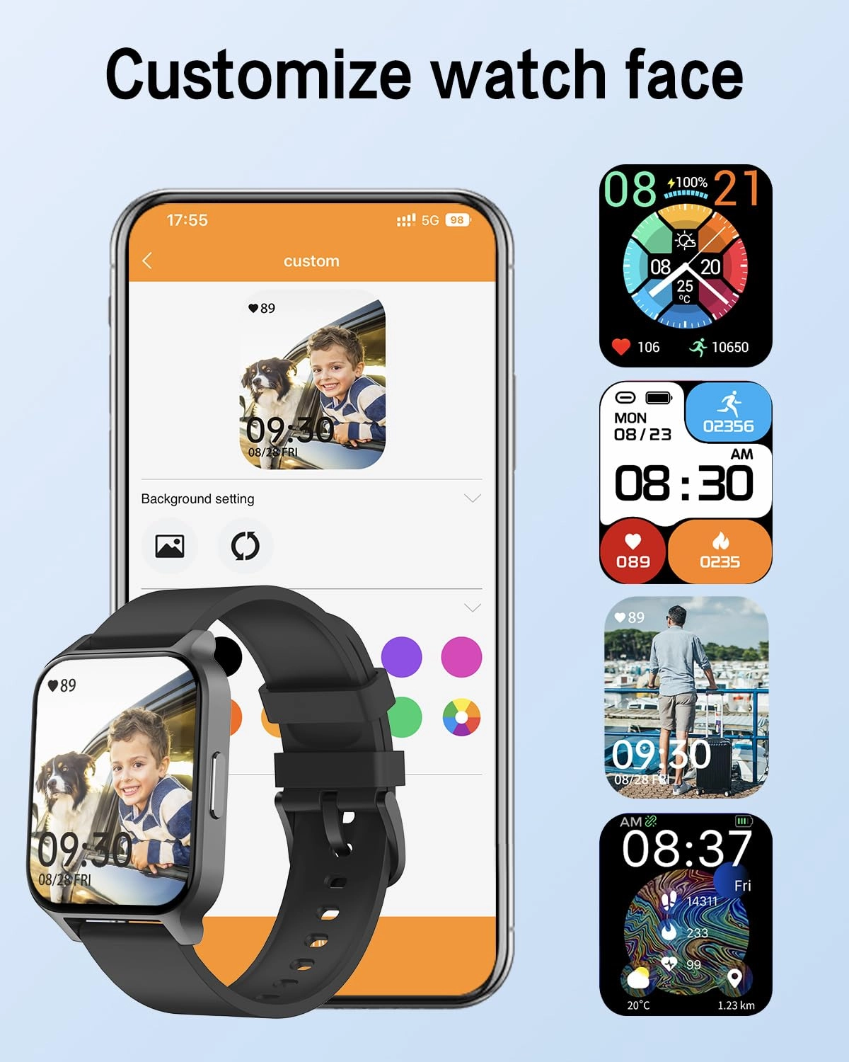 Smart Fitness Watch - 1.85"