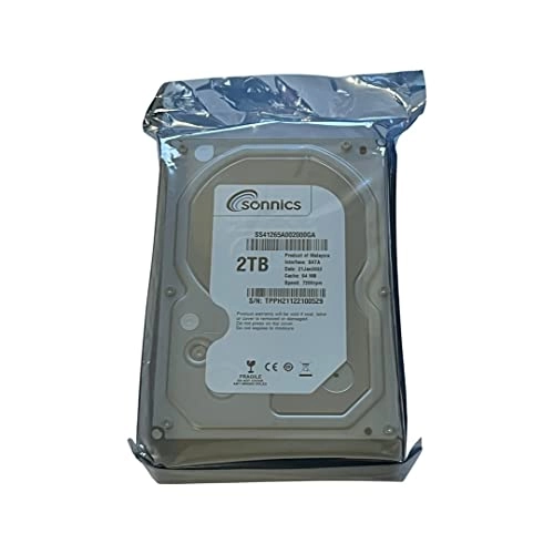 3.5" 7200rpm SATA (Sonnics 3.5-1TB-35-SATA-60GBS-I) - 2TB
