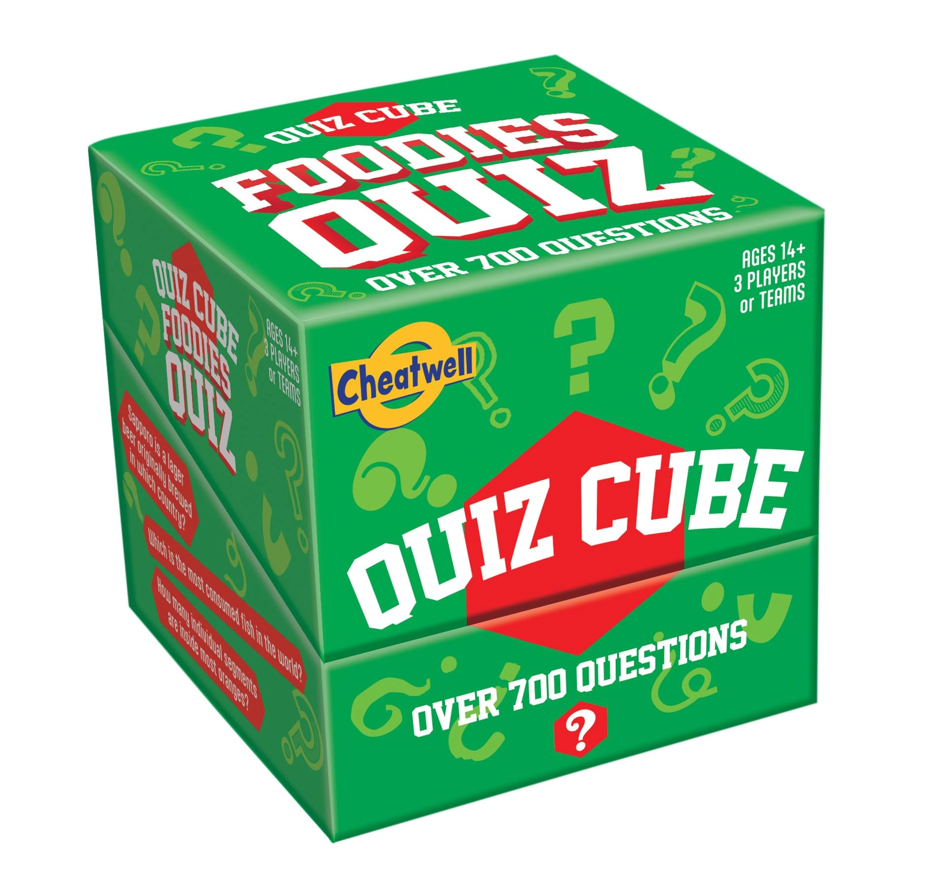 Cheatwell Games Quiz Cube: Foodies - Trivia Game
