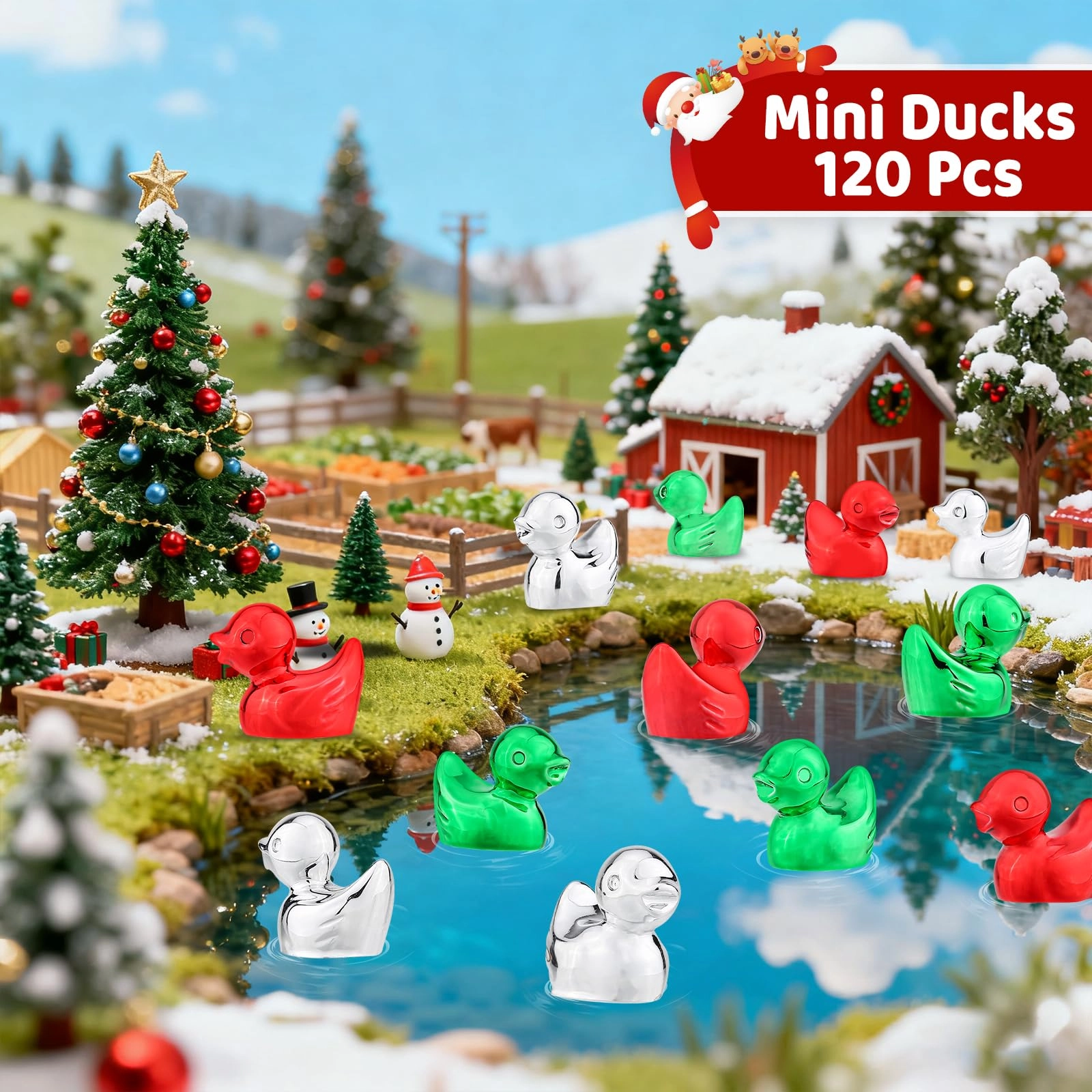 Mini Duck Statue - Resin