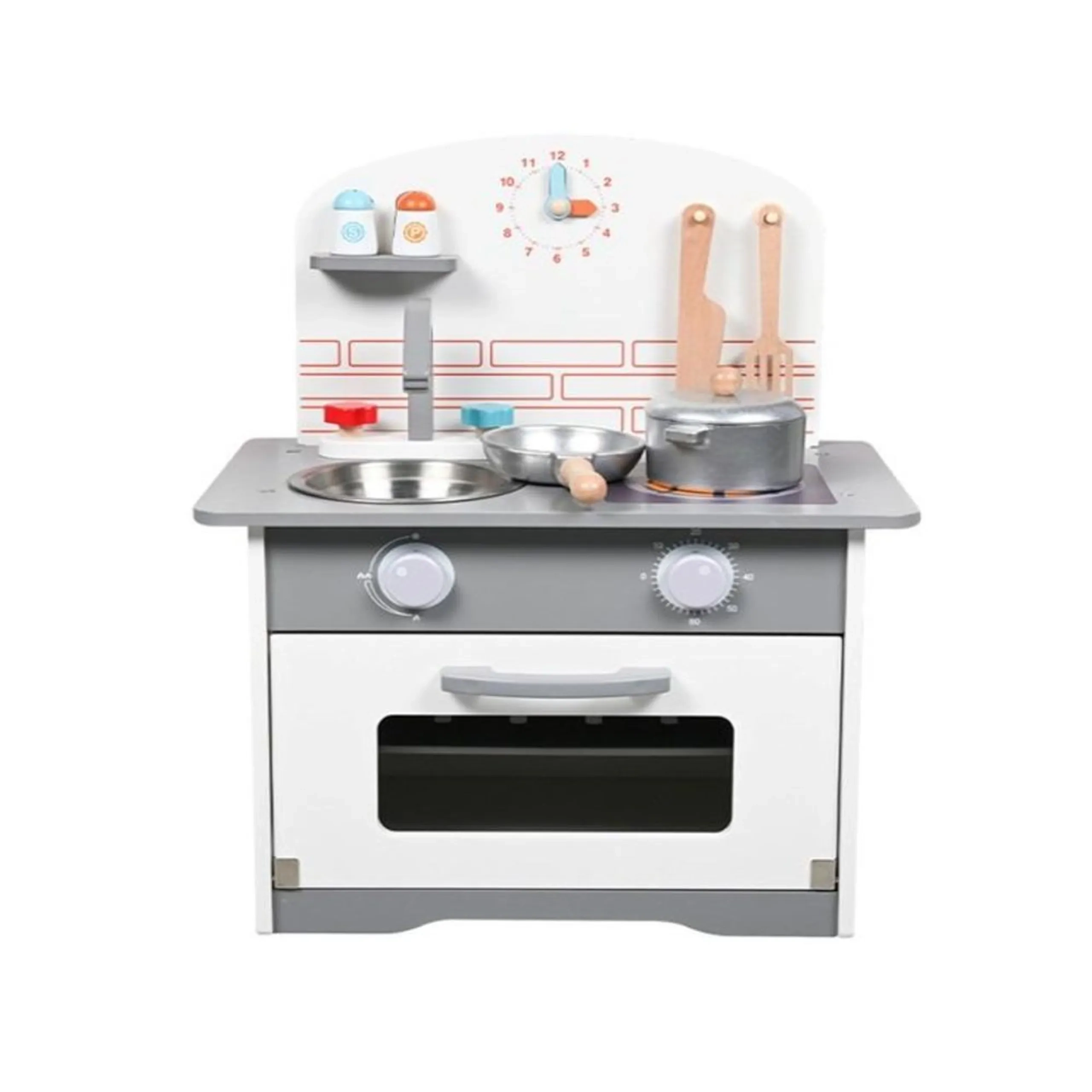Kids Kitchen Wooden Pretend Playset (5551007-MMM-913)
