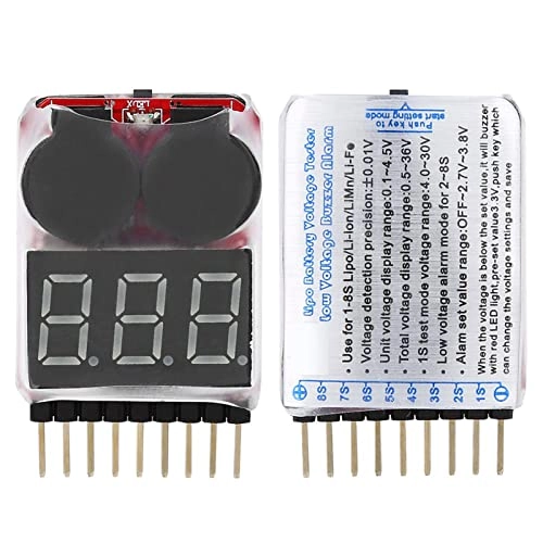 RC 1S-8S LIPO Battery LED TAR ALARM DENETER