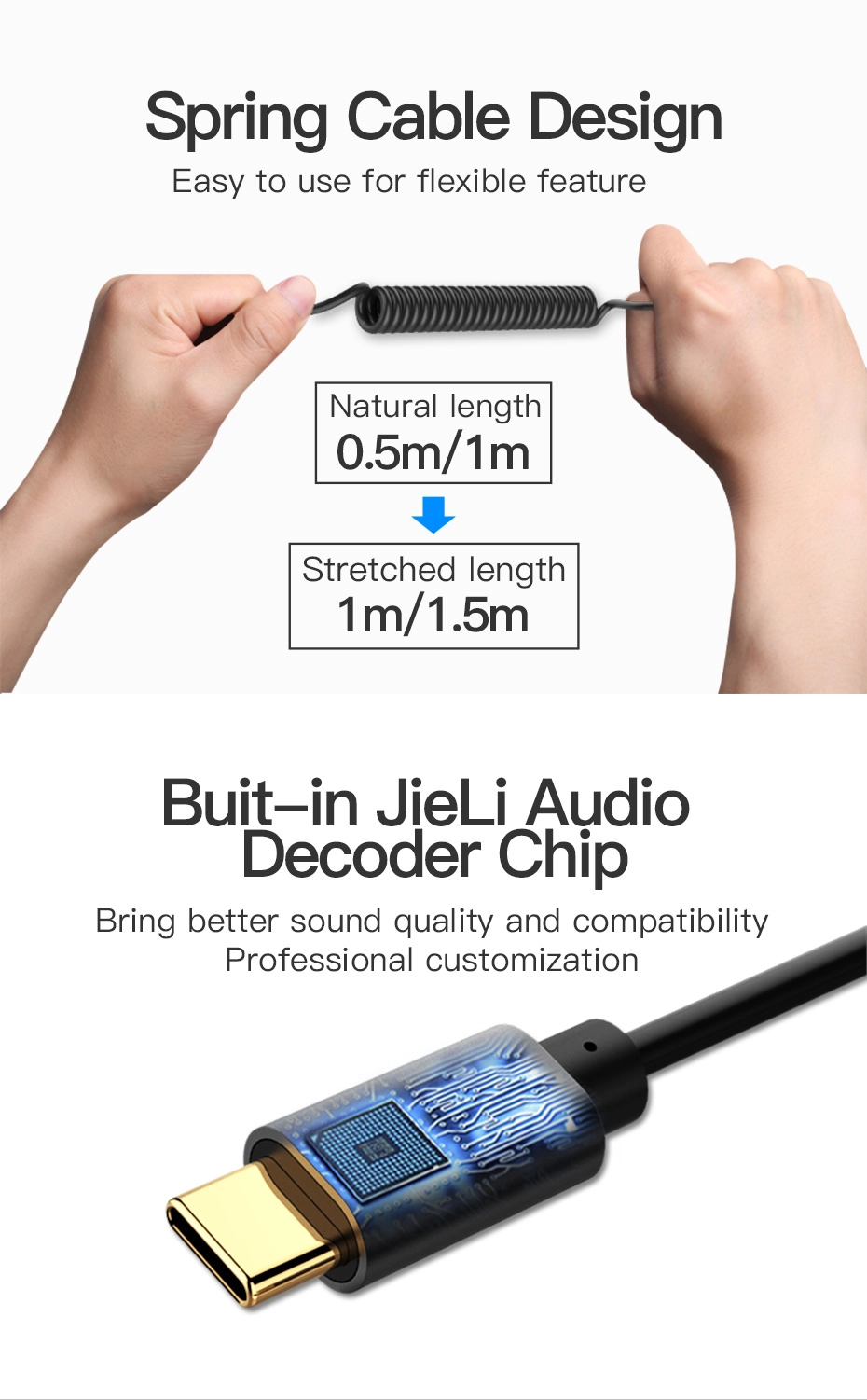 3.5mm Male to Male Audio Cable - 1 m