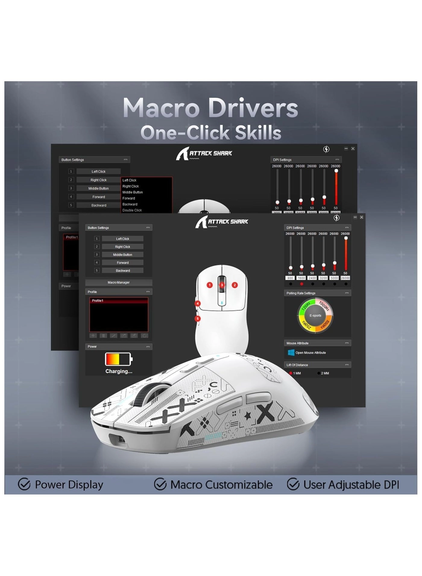 X6 Lightweight Gaming Mouse - Wireless