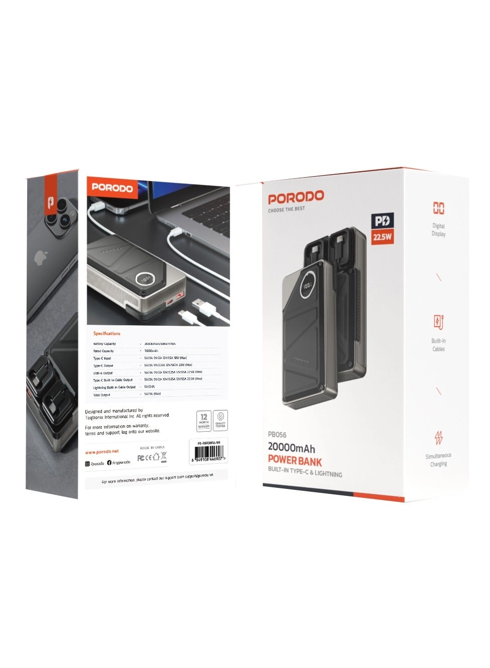 PD-PBFCH056-WH - 20000 mAh 22.5 Watt 2