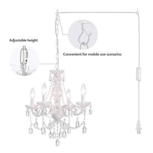 Crystal Pink Chandelier