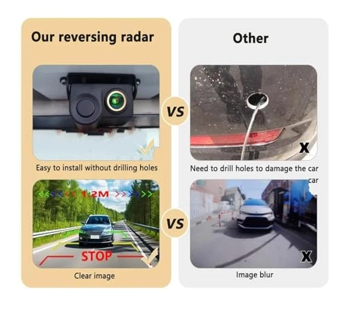 Intelligent Dynamic Trajectory Car Rear View Camera - Night Vision Wire 4K AHD 1080P