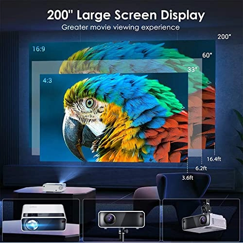 4K HD Portable Projector - 27000 lumens 1920 x 1080