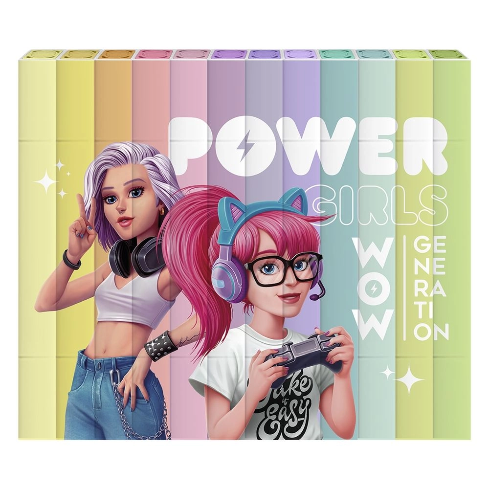 WOW Generation Double Ended Squared Markers - Multi Colour dual sided