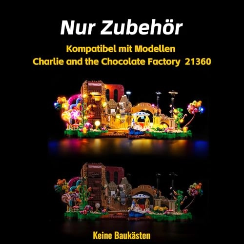 LED Light Kit - Compatible with 21360 Willy Wonka & The Chocolate Factory USB Battery Powered