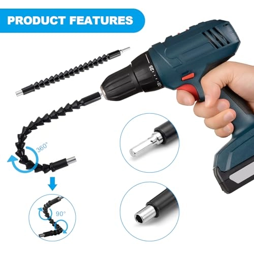 Corner Screwdriver Adapter Set - 20 Pieces 105 Degree 1/4 Inch