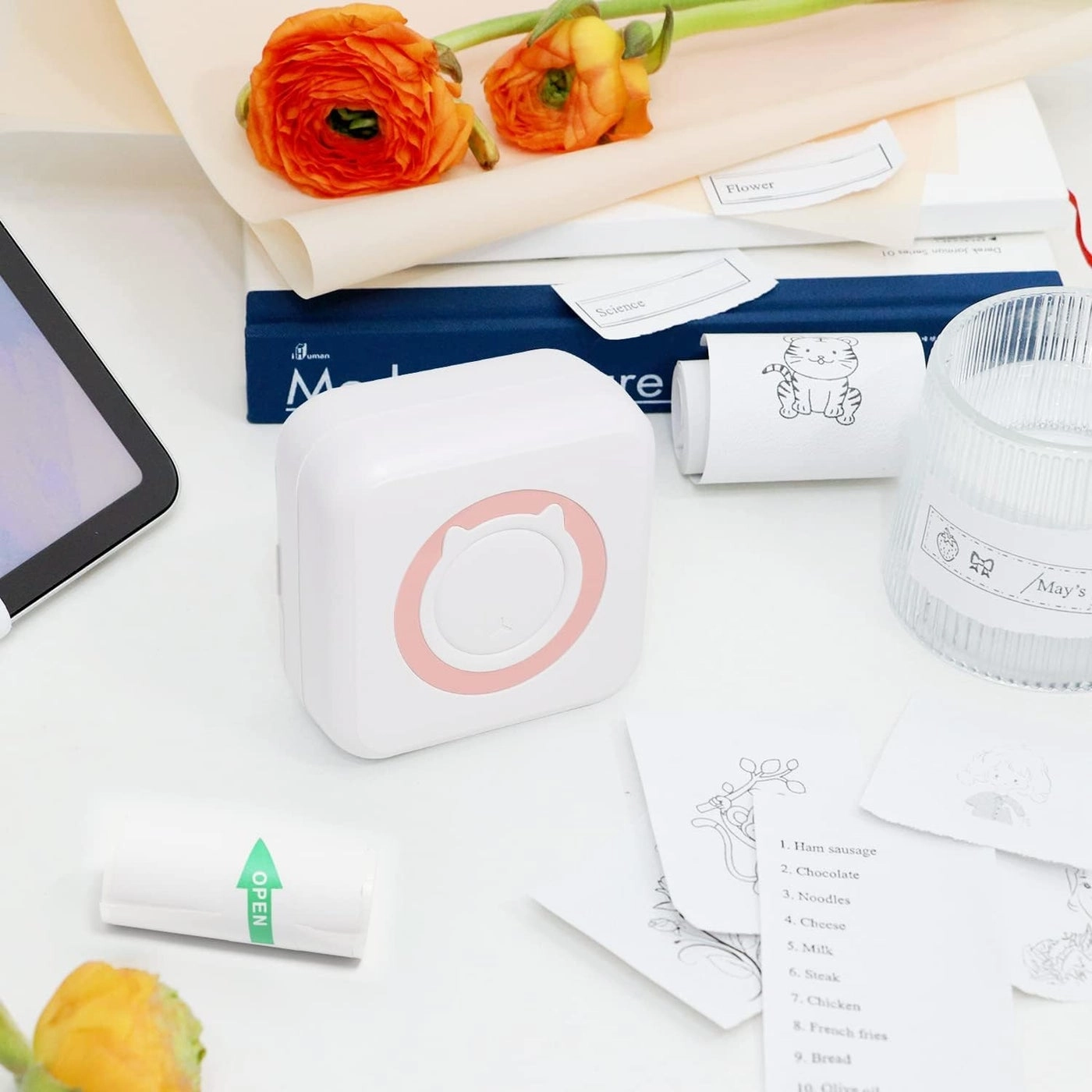 Smart Thermal Label Printer - Bluetooth 5.0 Portable