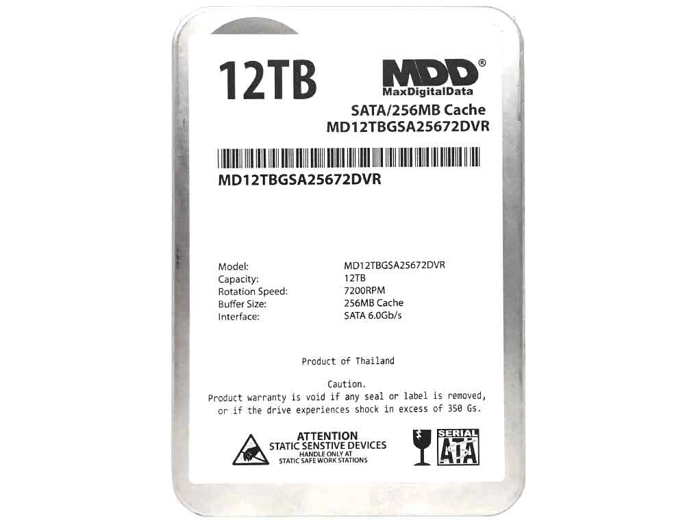 (Renewed) MDD 3.5" 7200rpm 256MB - 12TB