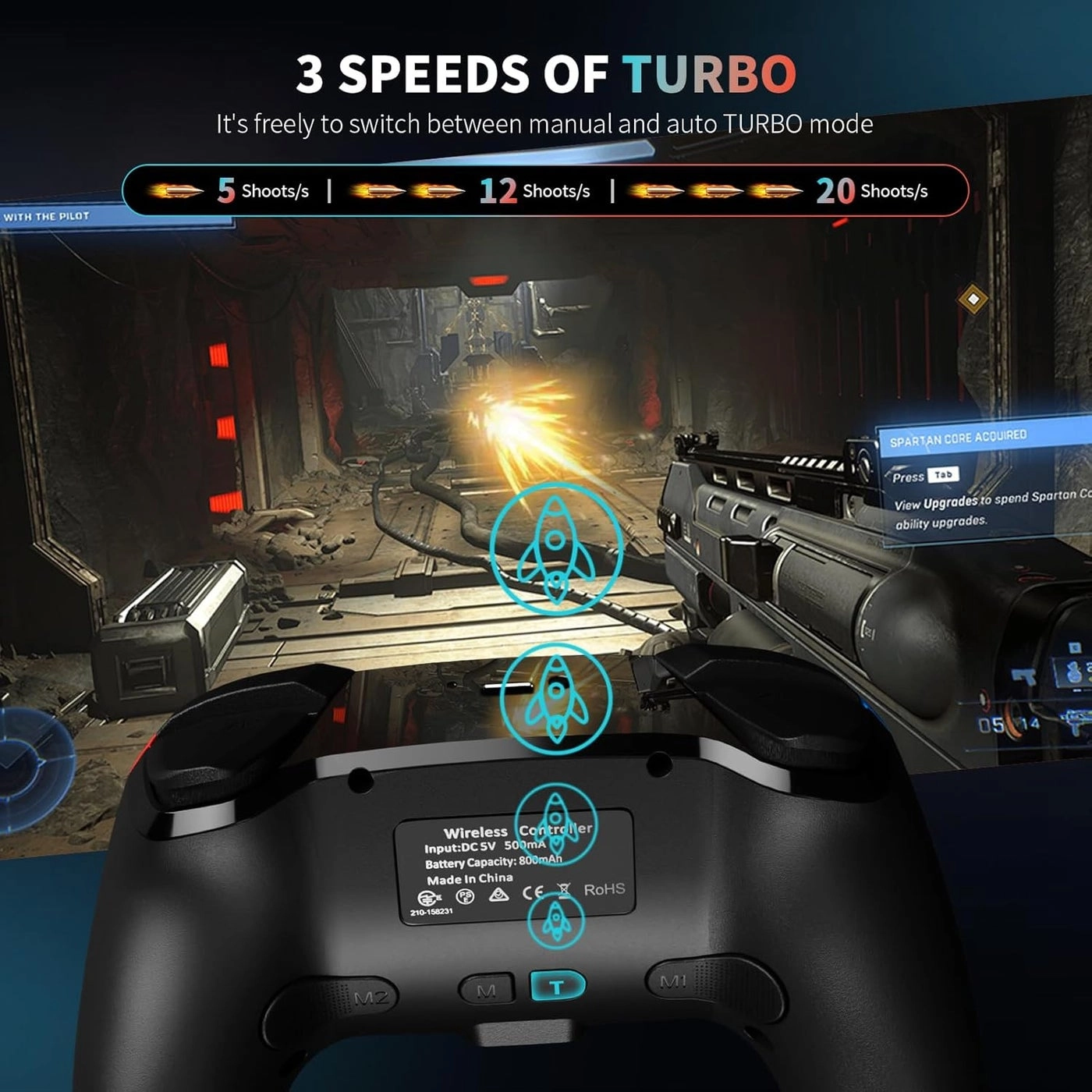 Wireless Controller - RED-BLUE