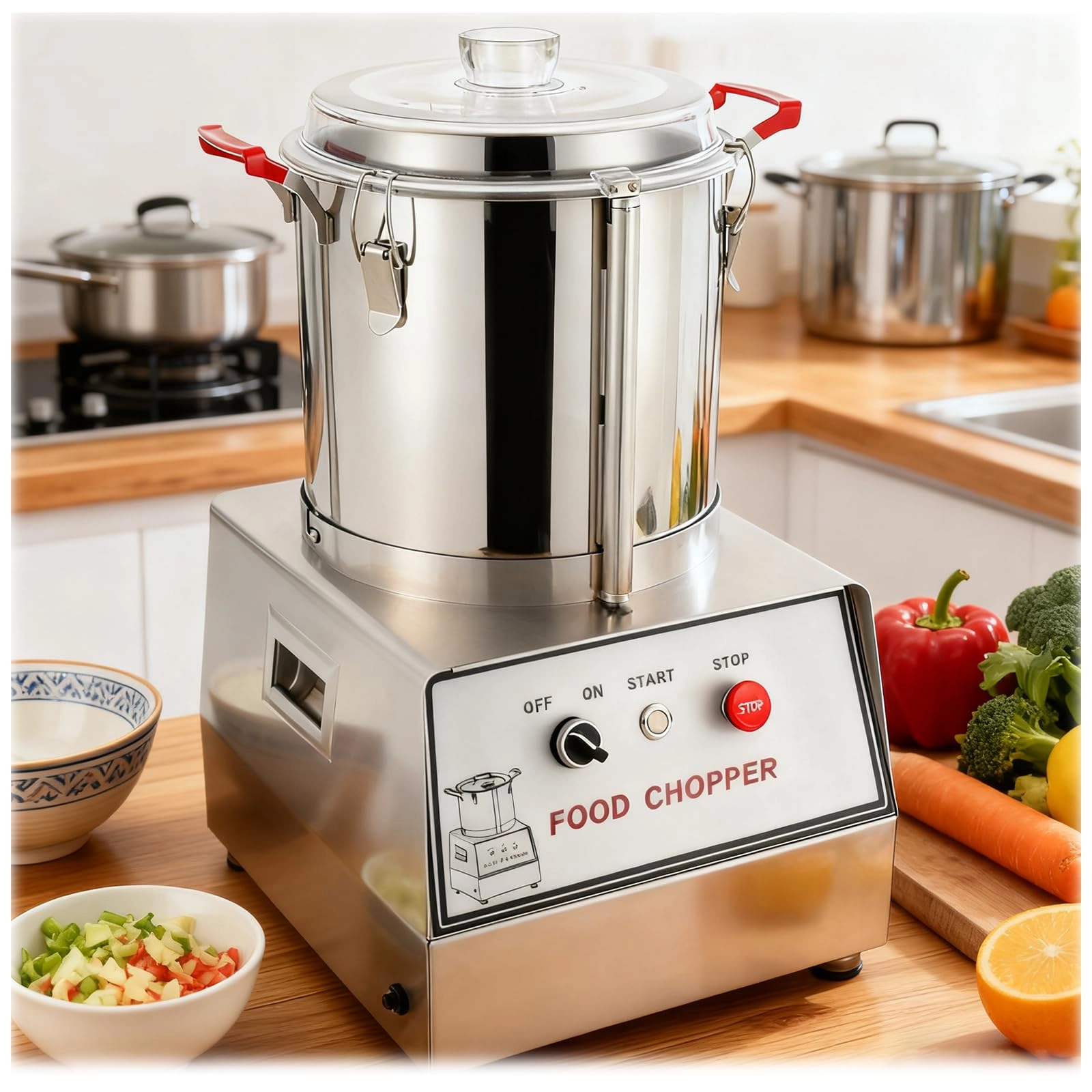 Commercial Food Processor - 5L 7L 10L 15L 550W 750W 1100W 1400W