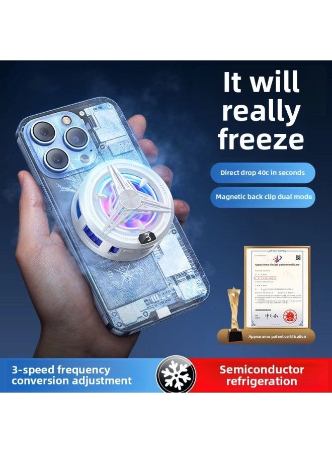 QY02 PRO - Refrigeration Semiconductor Magnetic Suction Back Clip Mobile Phone Radiator
