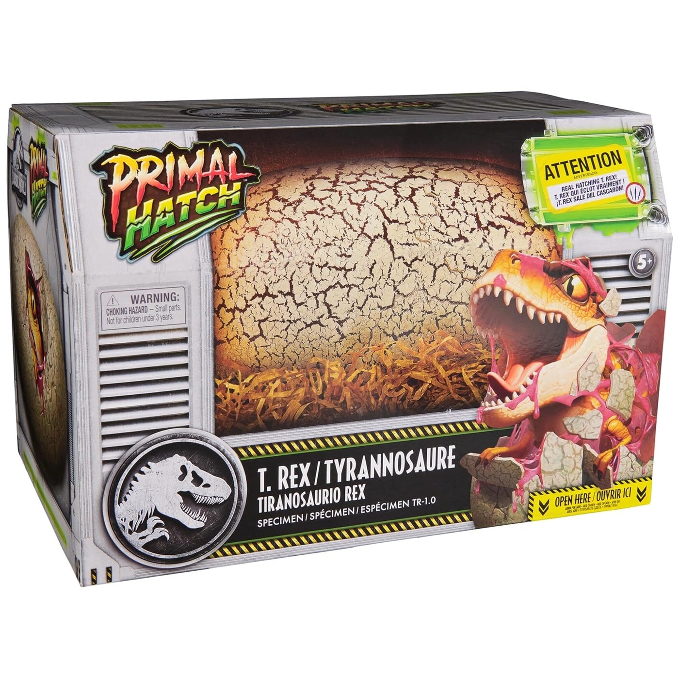 JURASSIC WORLD Primal Hatch T. Rex - 1 pcs