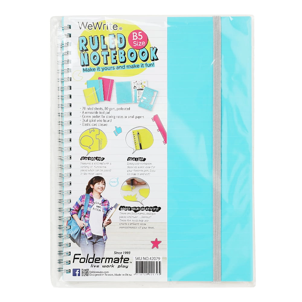 Spiral B5 Notebook Spiral - 70 Sheets 1 Piece