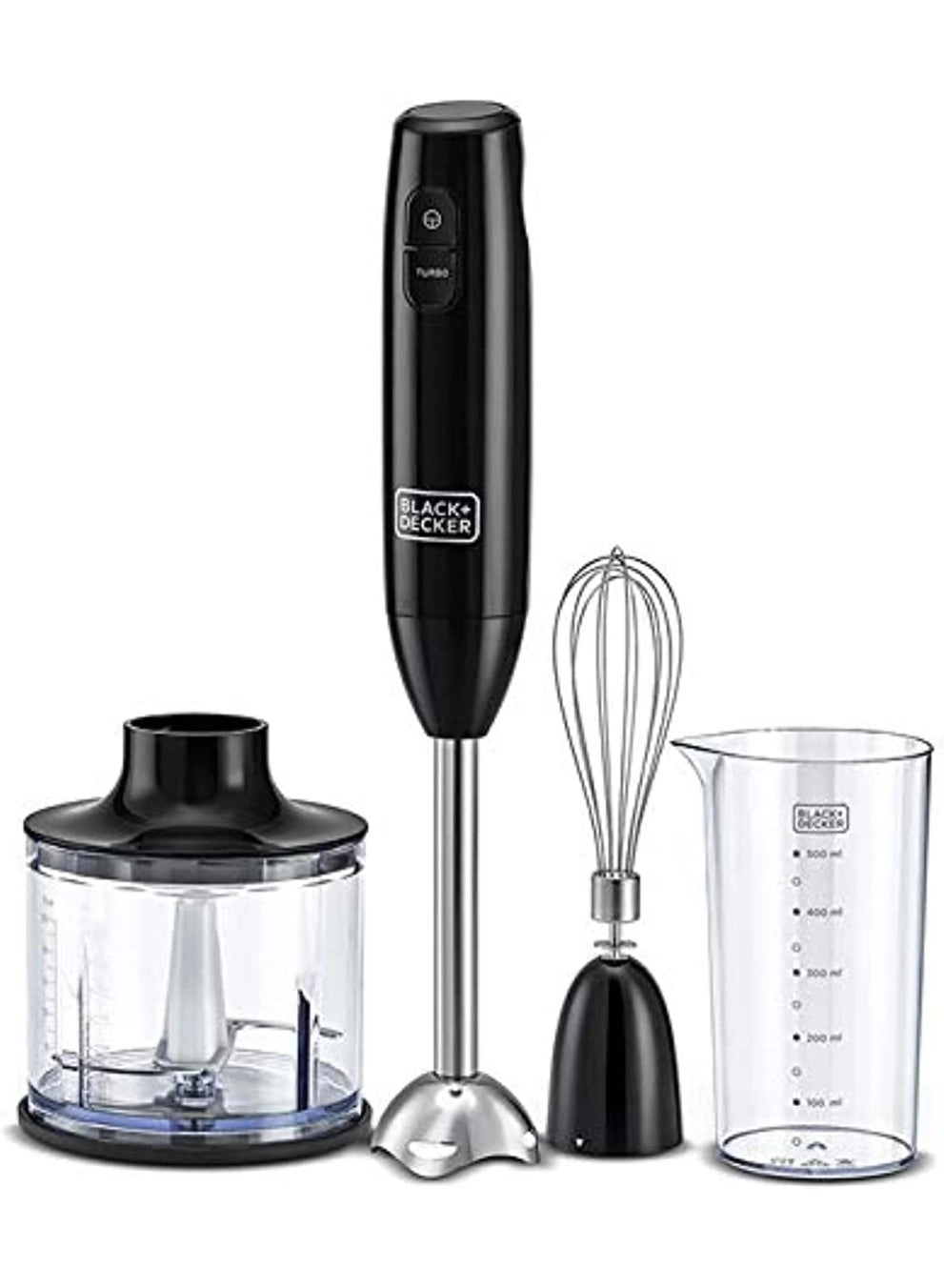 HB600-B5 - 3 In 1 Hand Blender Chopper set Black