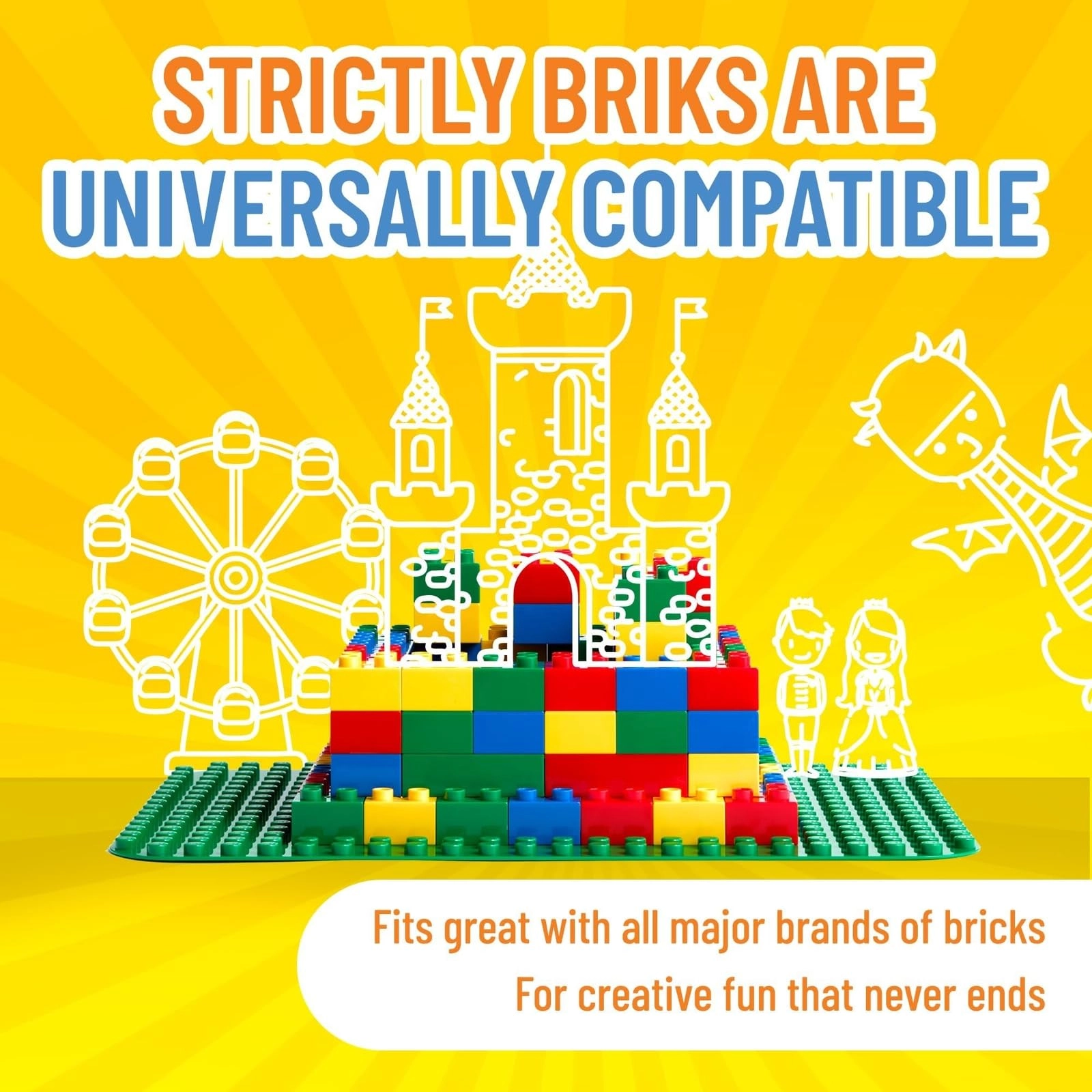 Mega Toy Building Block Baseplate