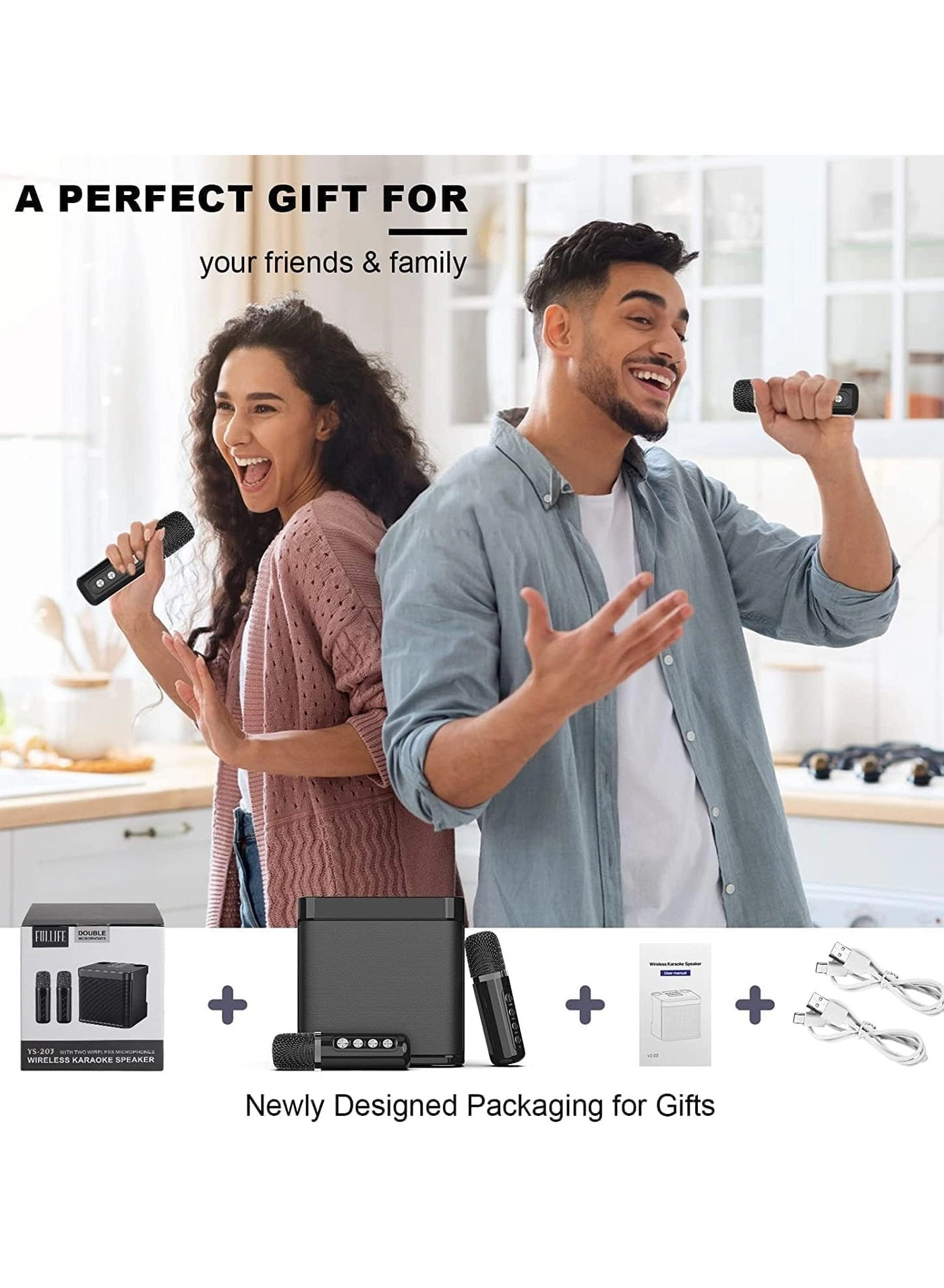 YS-203 - 2 wireless microphones