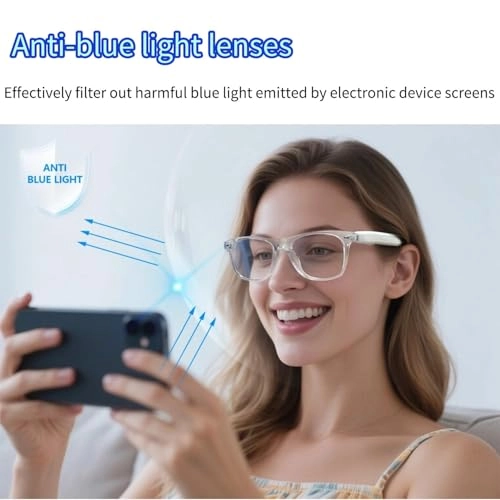 AI Smart Glasses - BT5.4 Dual Type-C Charging