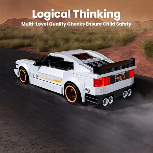 27083 Technik Speed Champion Racing Car - 420 Pieces Acrylic Display Case