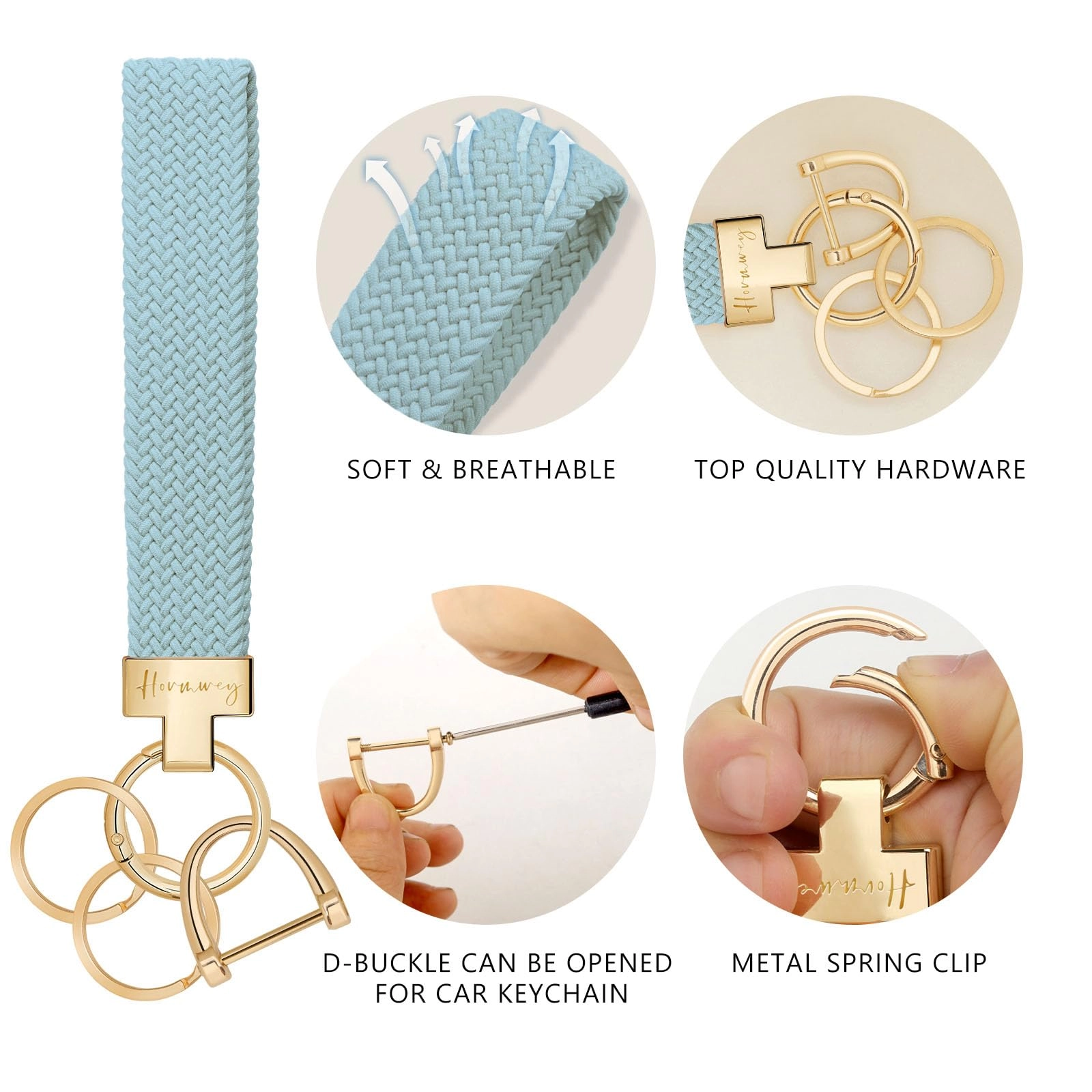 Elastic Wristlet Keychain - Fun