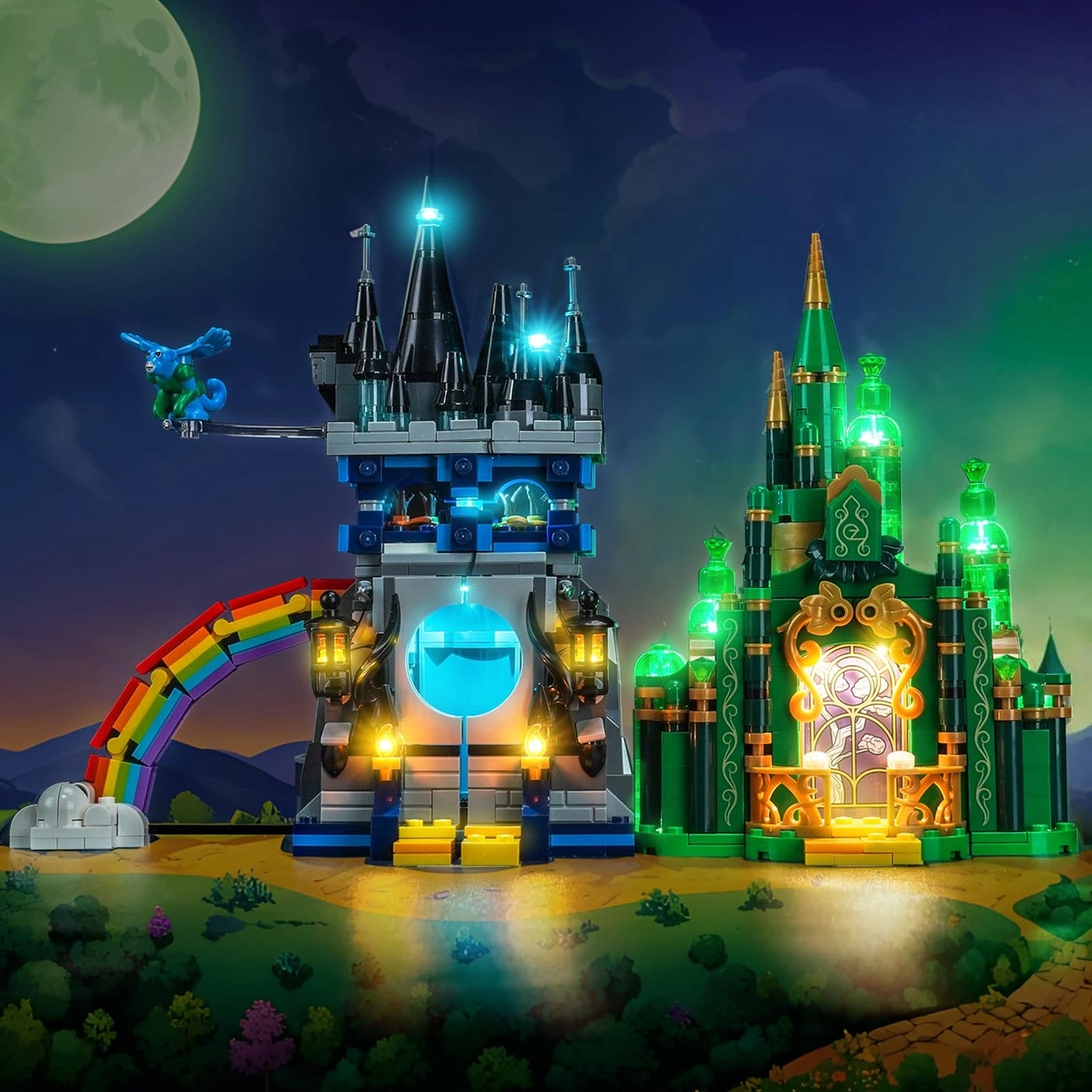 Light kit - Compatible with LEGO 75689 Emerald City Kiamo Ko Castle LED Lighting Accessories