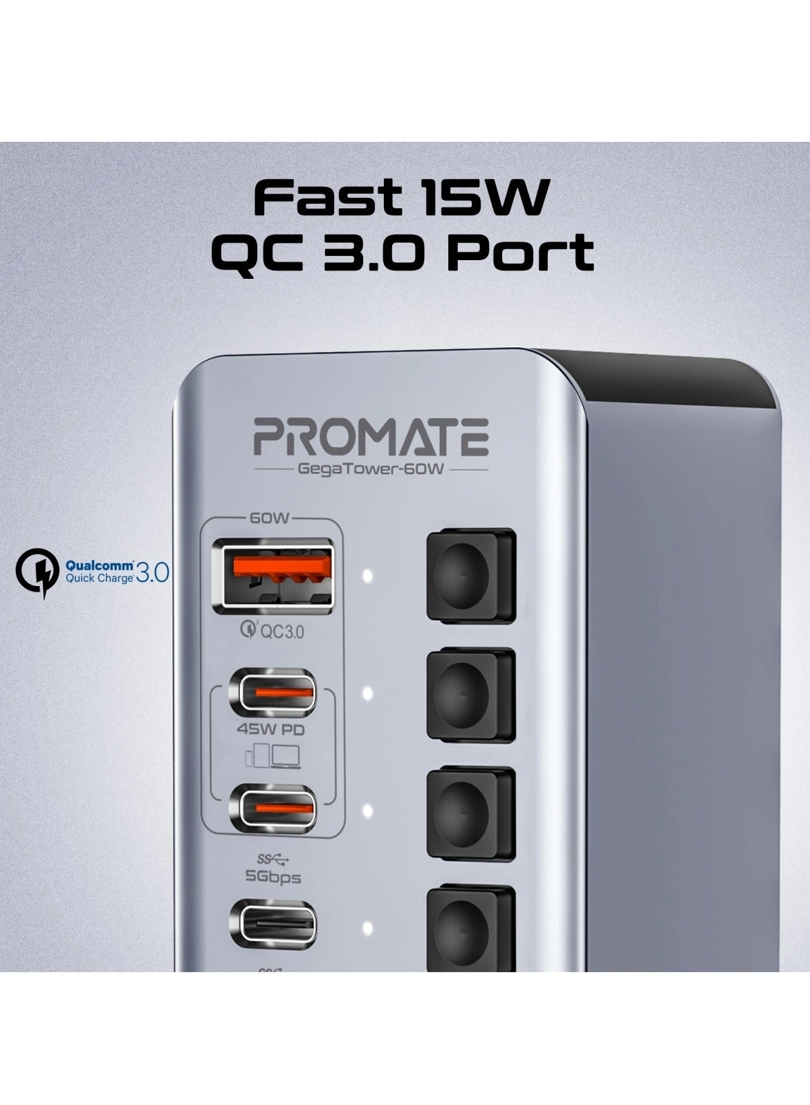 GegaTower-60W - 14-In-1 USB-C Tower Hub
