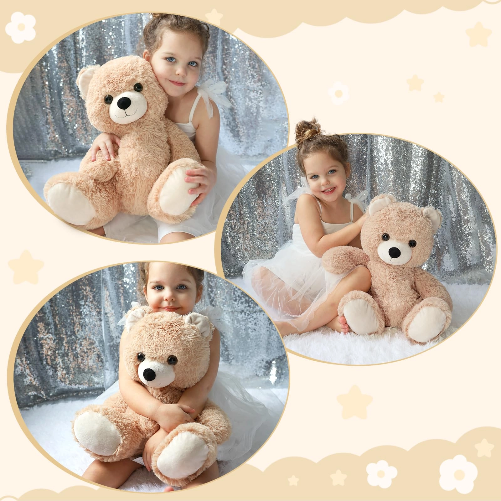 Small Teddy Bear - 18inch Beige