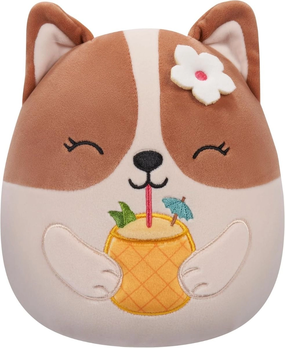 Squishmallows Regina Corgi 19.05 cm Plush Brown