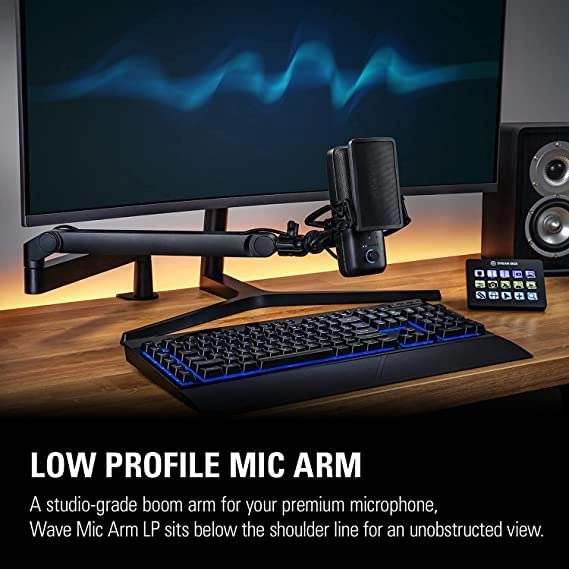 (Renewed) Wave Mic Arm LP - Low Profile 740 mm / 29.1 in reach Black