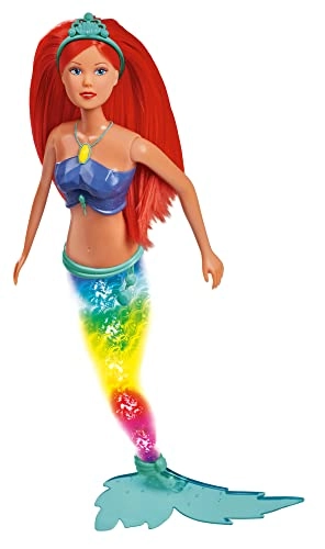 Steffi Sparkle Mermaid Doll - 39 cm Rainbow light Ages 3+