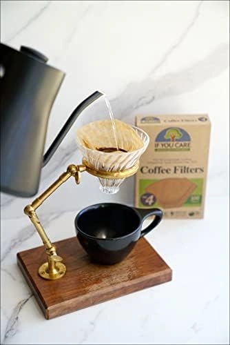 # 4 Cone Shaped Unbleached All Natural Compostable Coffee Filters - 100 Count Chlorine Free