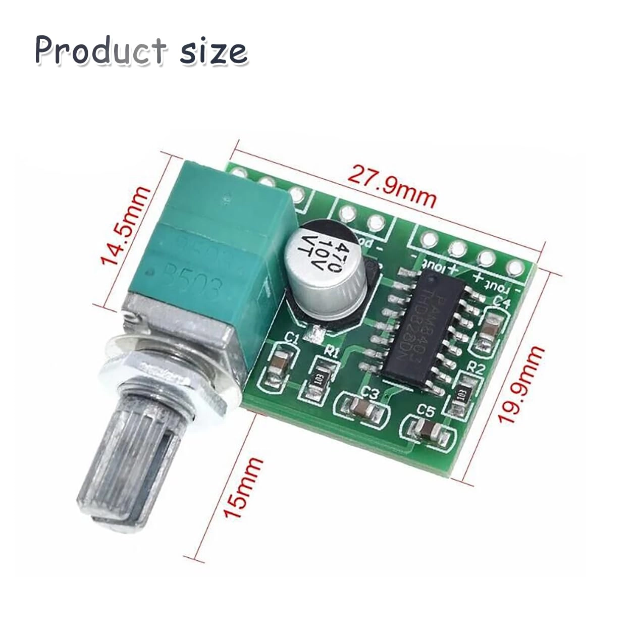 PAM8403 - 2 Channel 3W+3W