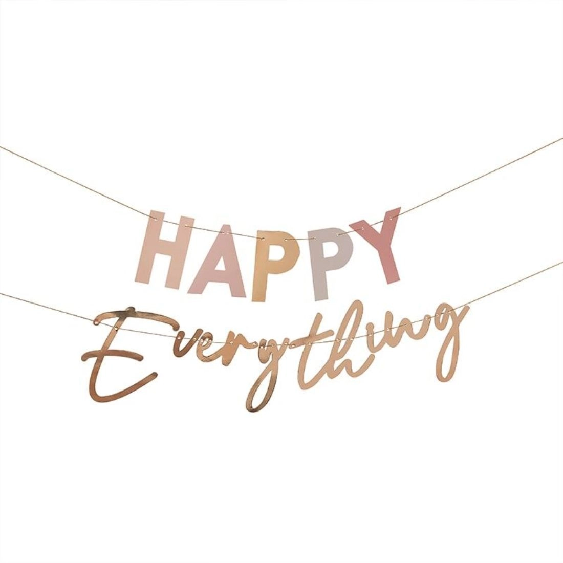 Happy Everything Paper Bunting - 1 piece birthday baby shower
