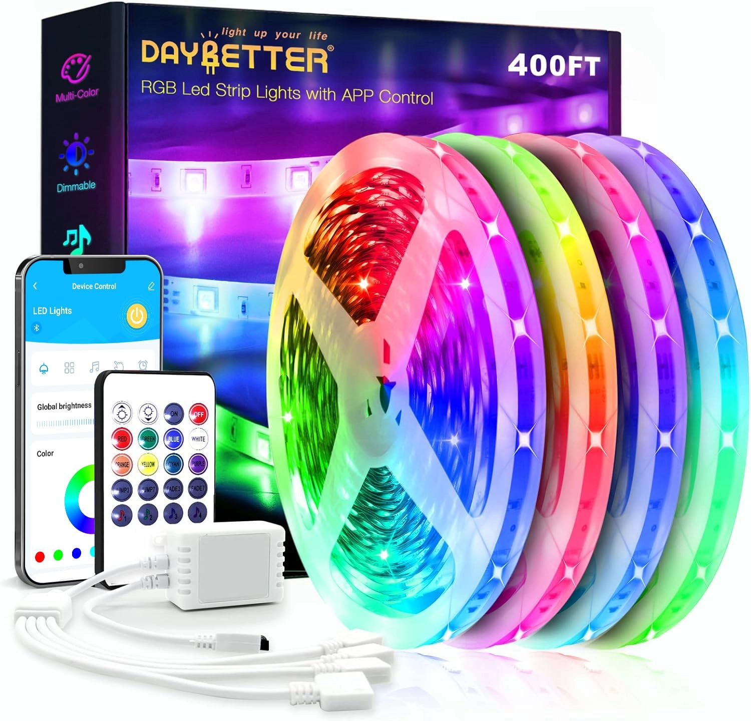 daybetter LED Strip Lights - 400 Feet