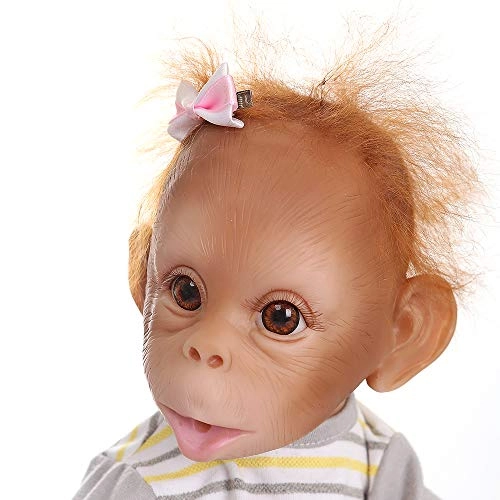 Baby Monkey Doll - 16 inch 40 cm Yellow Stripe T-shirt