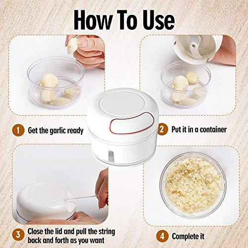 Manual Food Chopper - 170ml 2 blades