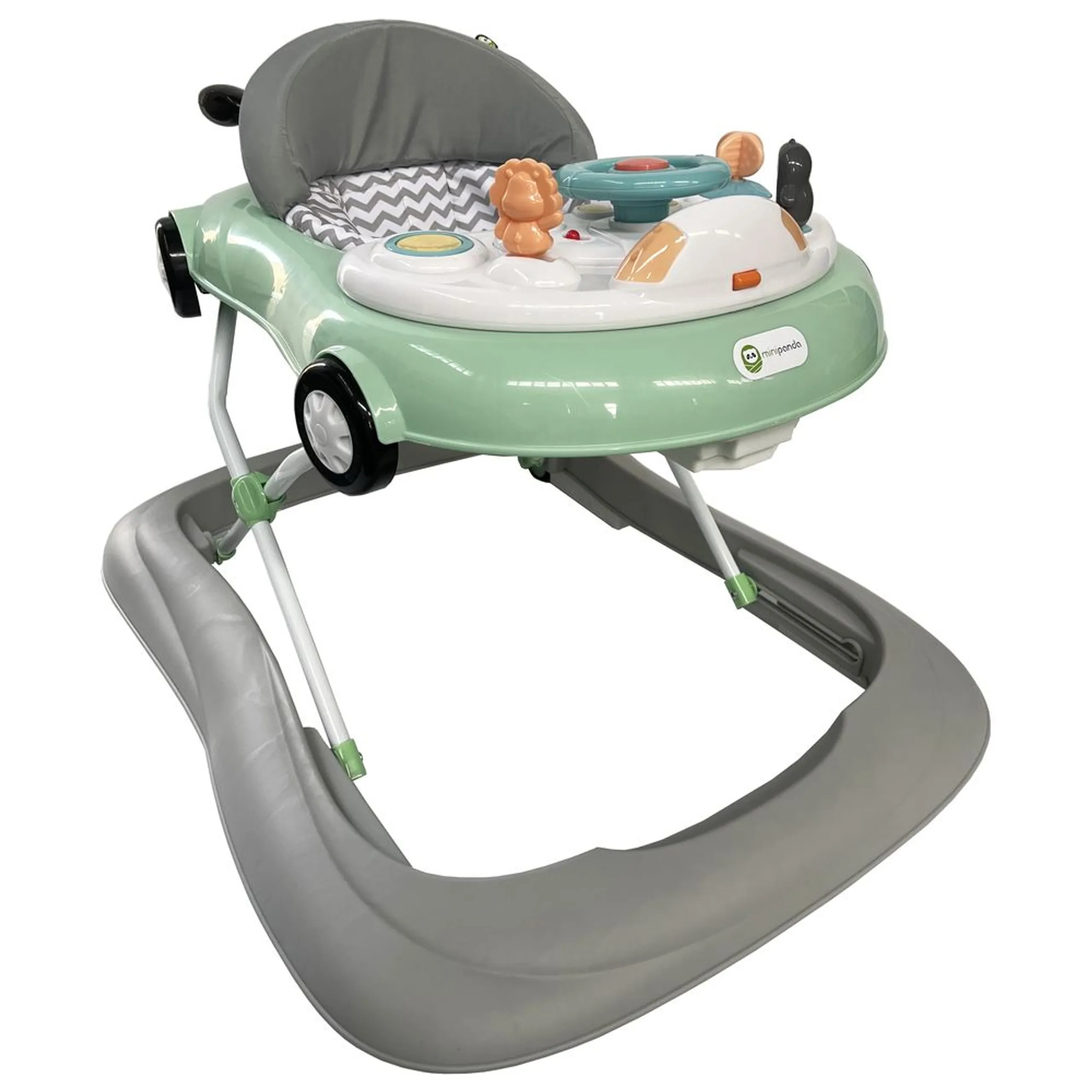Mini Panda Auto Pingu Baby Walker - 6 months+ 3-position height adjustment
