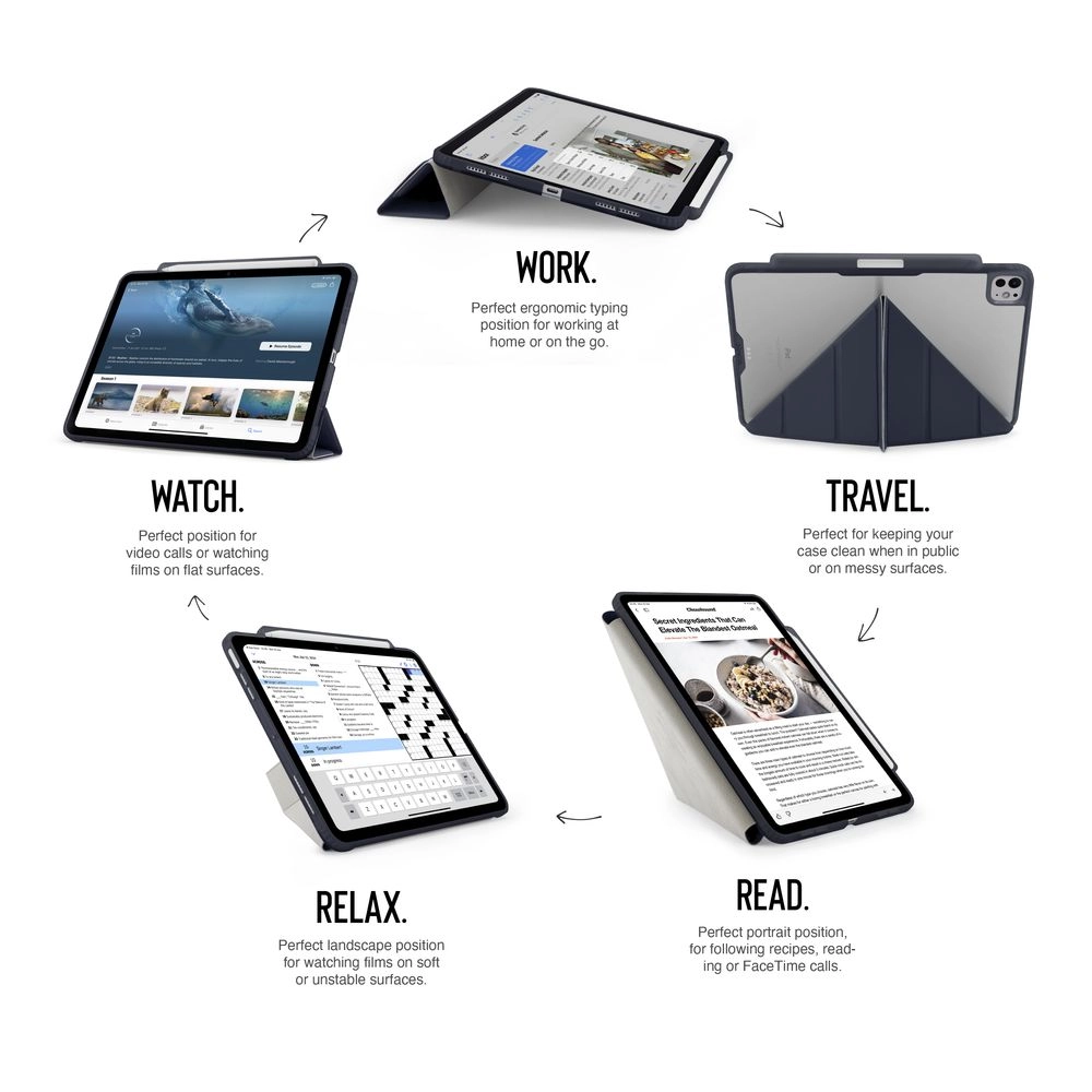 Origami Folio Case with Pencil Case for iPad Pro 13-inch (2024)