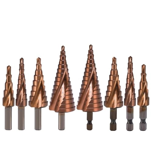 Cobalt Cone Step Drill Bit - Cobalt 1 Piece 3-12/3-14/4-12/4-20/4-22/4-25/4-32/5-21/5-27/6-24mm