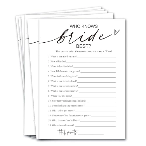Who Knows The Bride Best - 25