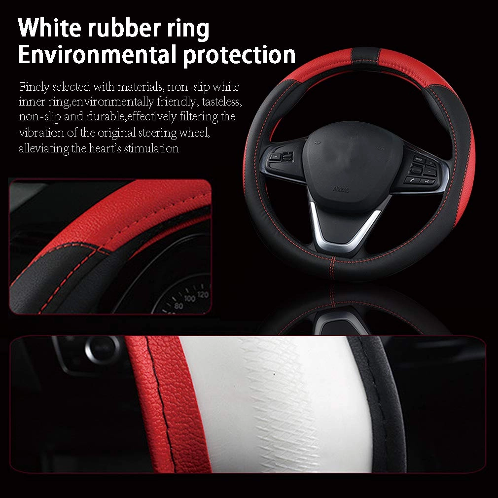 Leather Car Steering Wheel Covers