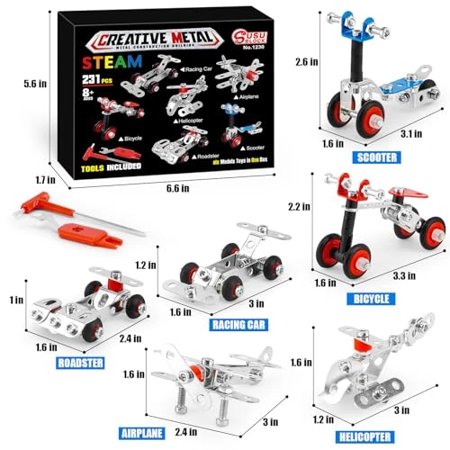 Erector Set Metal Transportation Toys - 6 231 pcs