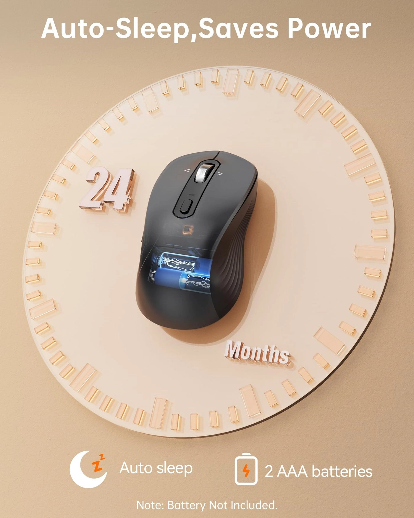 Multi-Device Slim Optical Mouse - Bluetooth, USB
